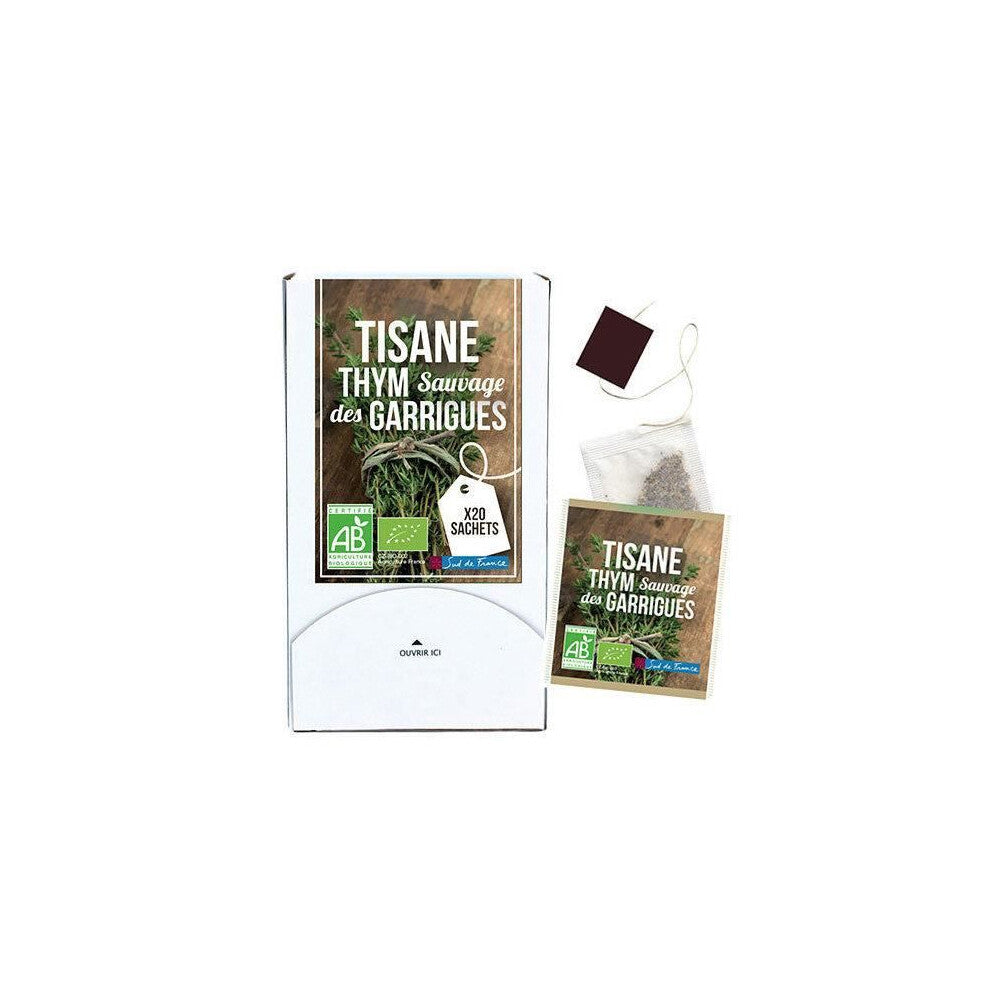 Organic Wild Thyme Herbal Tea from the Garrigues 20 bags