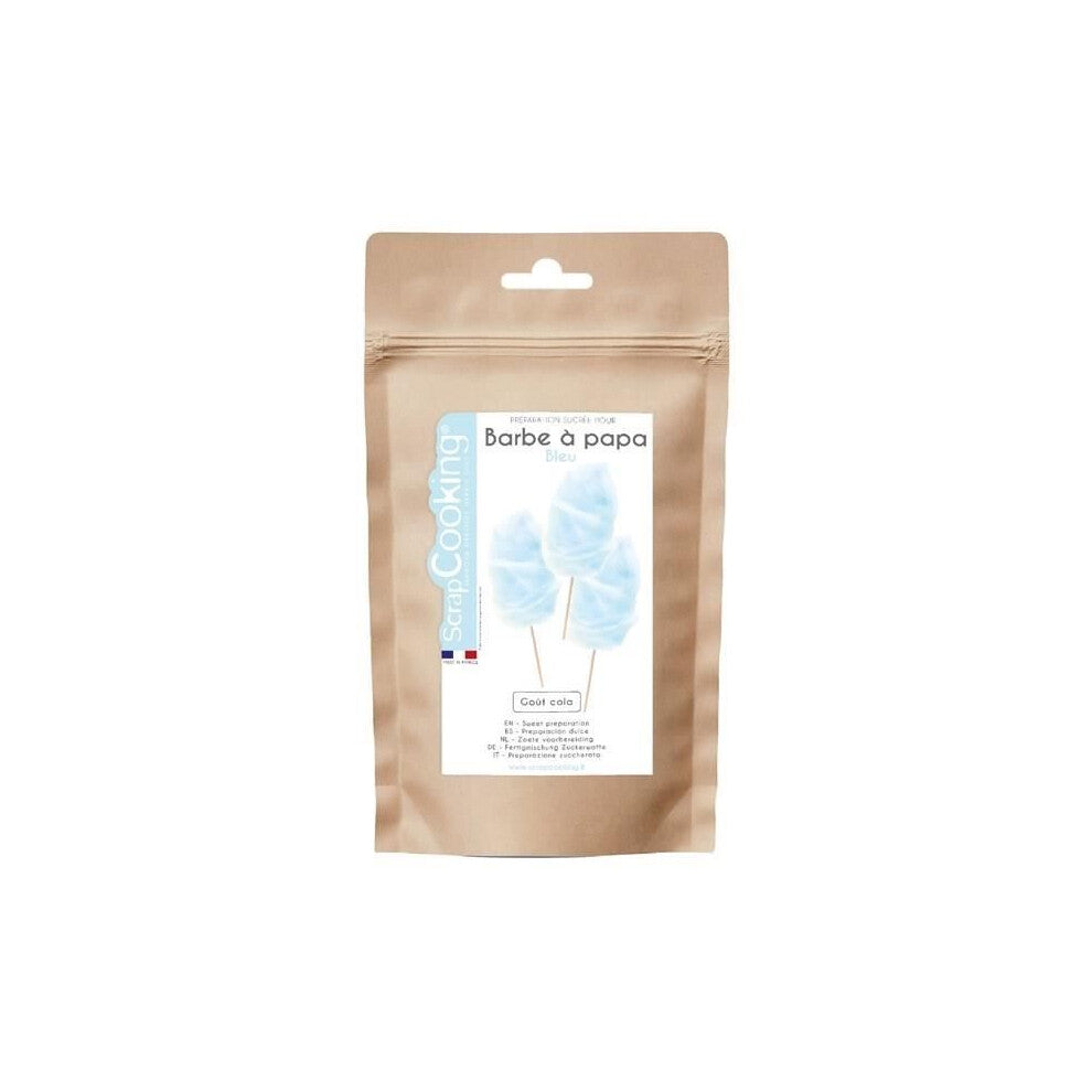 Cotton candy sweet preparation - SCRAPCOOKING - Blue - Cola flavor - 400g