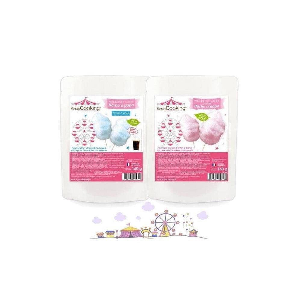 Preparation Pink &amp; blue cotton candy