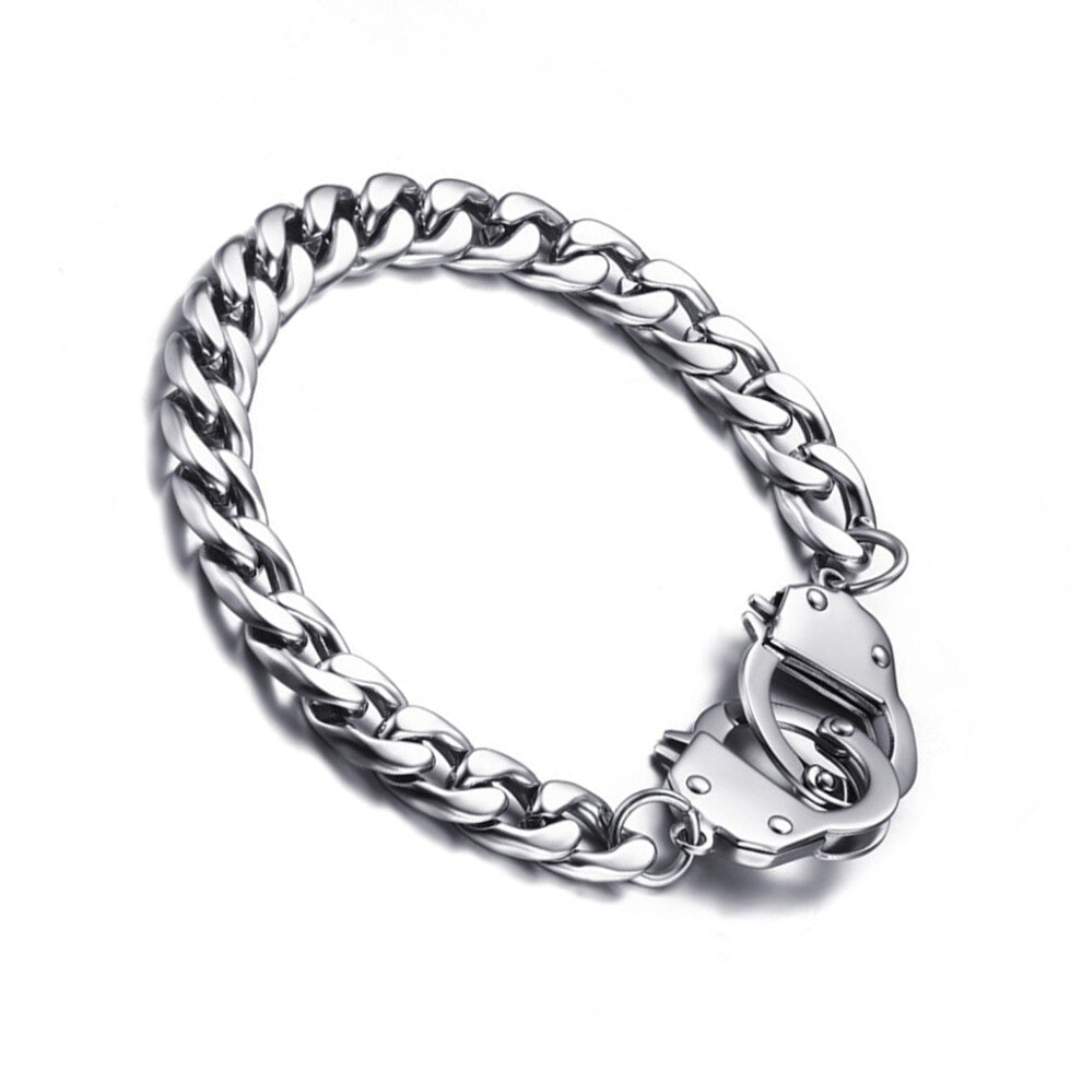 Bracelet Chain Stainless Jewelry Promise Accessories Handcuffs Casual