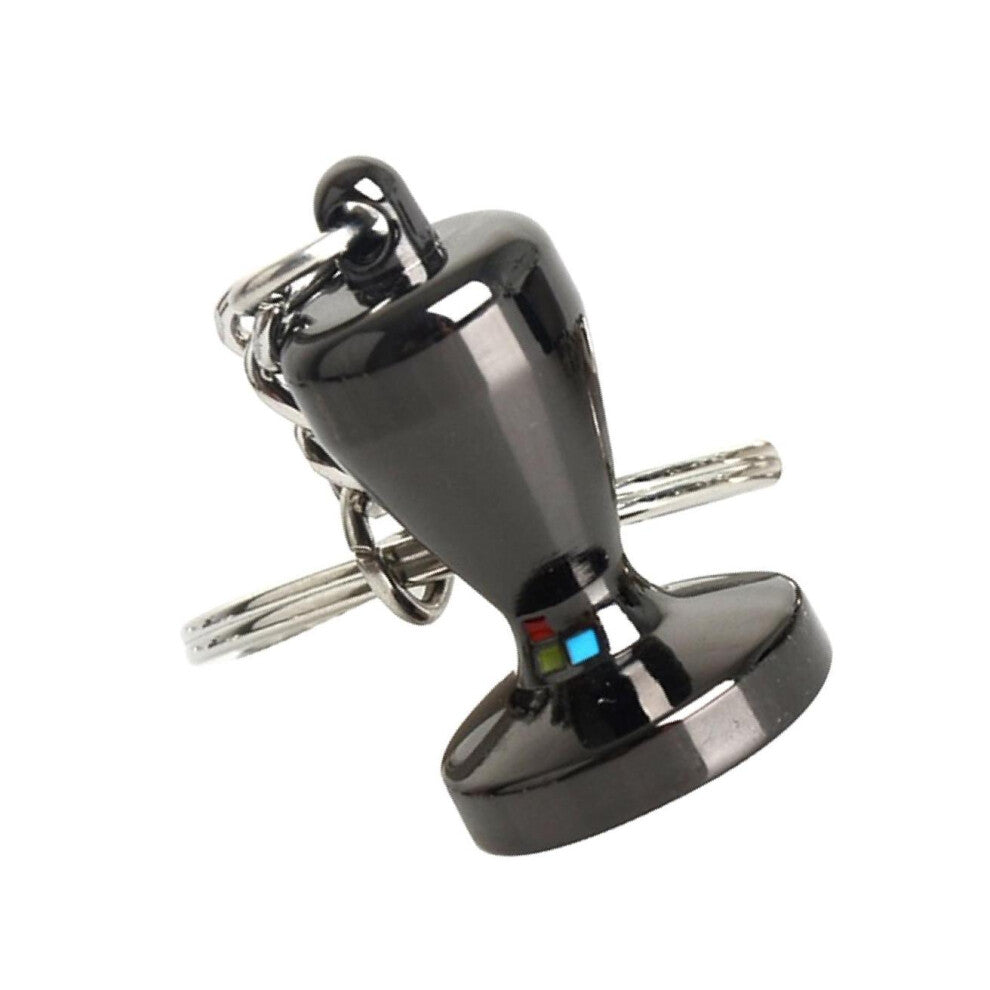 (Tamper L, 2x2x2cm) Coffee Tamper Keyring Key Chain Ring Coffee Accessories