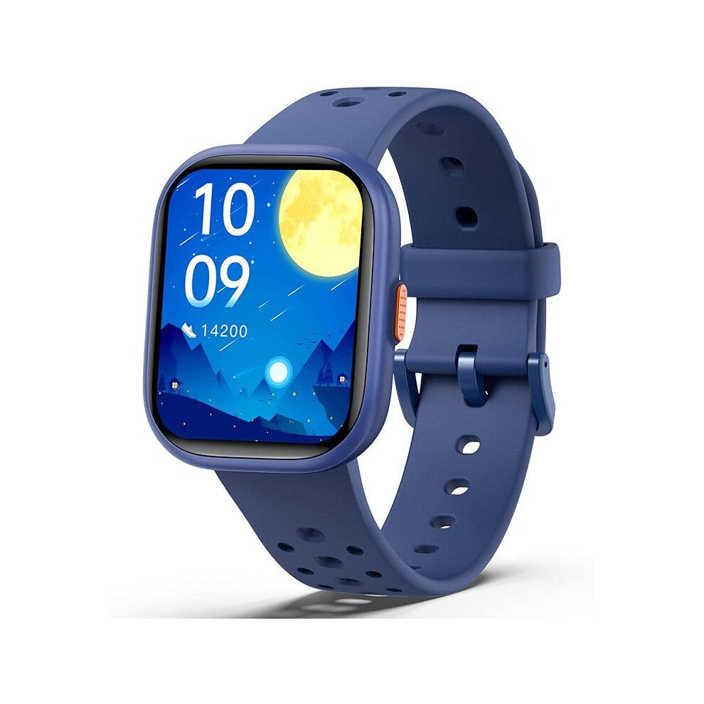 teslahero Upgraded Kids Smart Watch Fitness Tracker, 1.85" Screen with 12 Puzzle Games, Heart Rate Sleep Monitor,