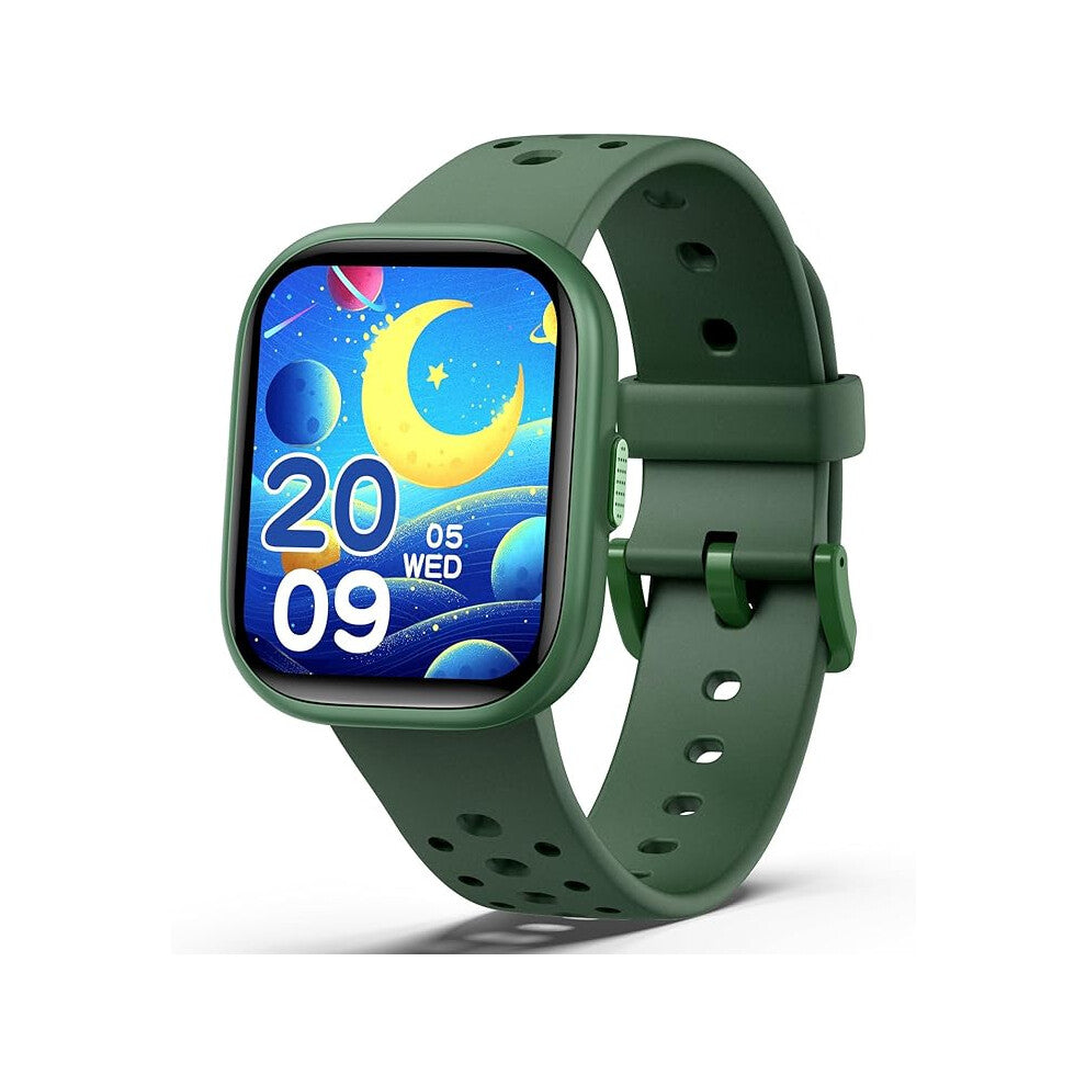 teslahero Upgraded Kids Smart Watch Fitness Tracker, 1.85" Screen with 12 Puzzle Games, Heart Rate Sleep Monitor,