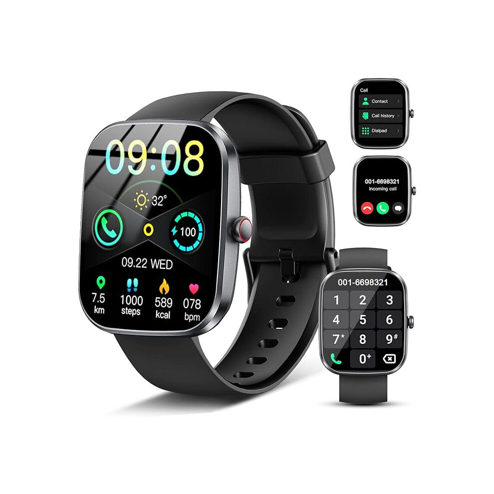 Smart Watch, 2025 HD 1.91" Bluetooth 5.4 Calling Smartwatch for Men Women, Heart Rate-Sleep-SpO2 Monitor, 115+ Sports Fitness Activity