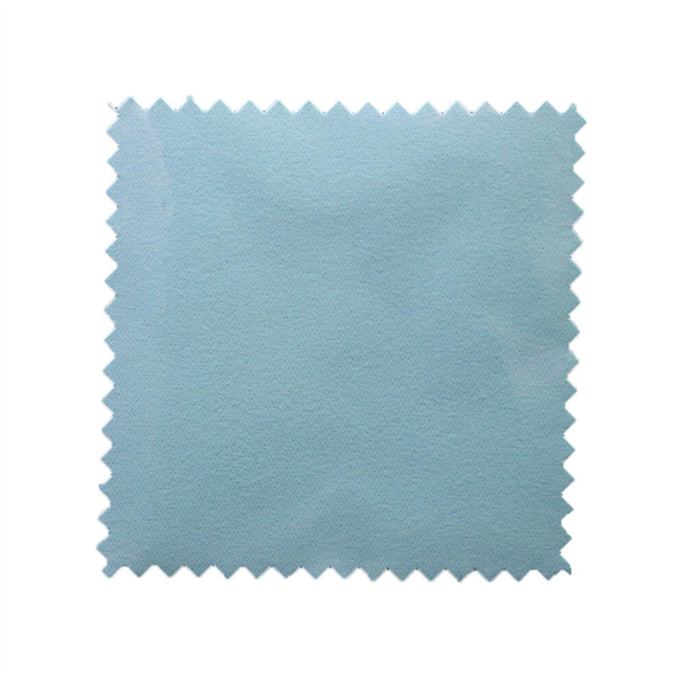 (Blue) 50 Pieces Polishing Cloth Accessories Jewelry Tool Wiping Cloths