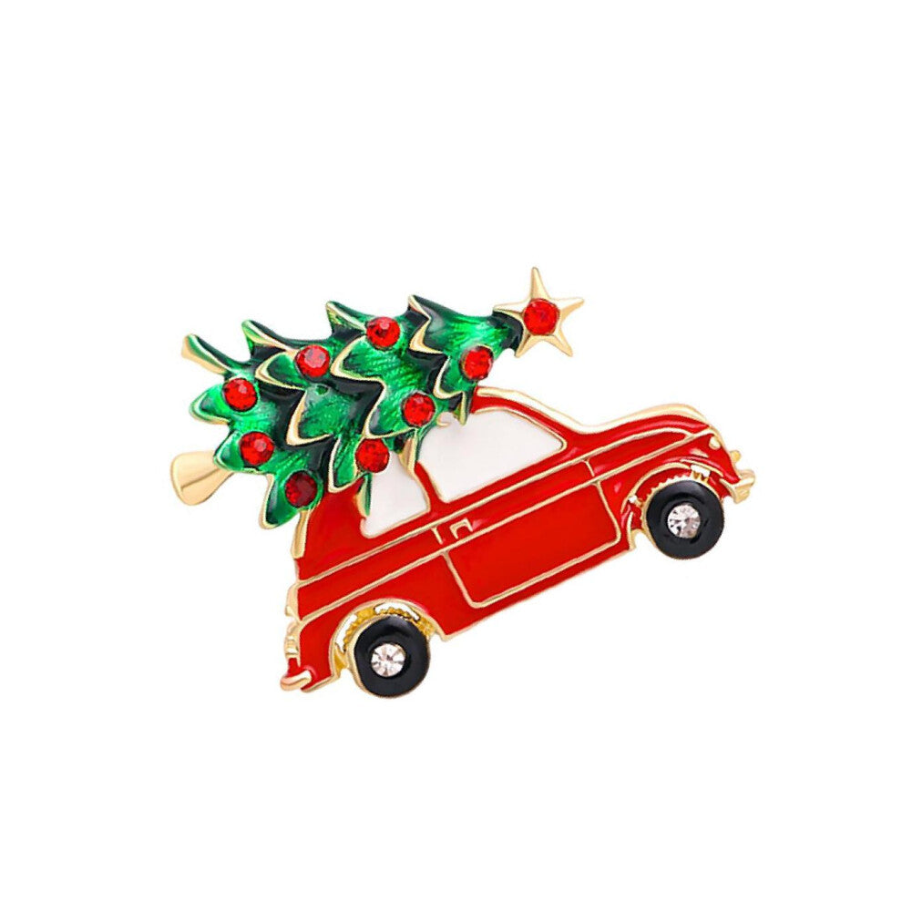 (Car Type A) Fashionable Lapel Pin Gift Women s Shirt Accessories Christmas Alloy
