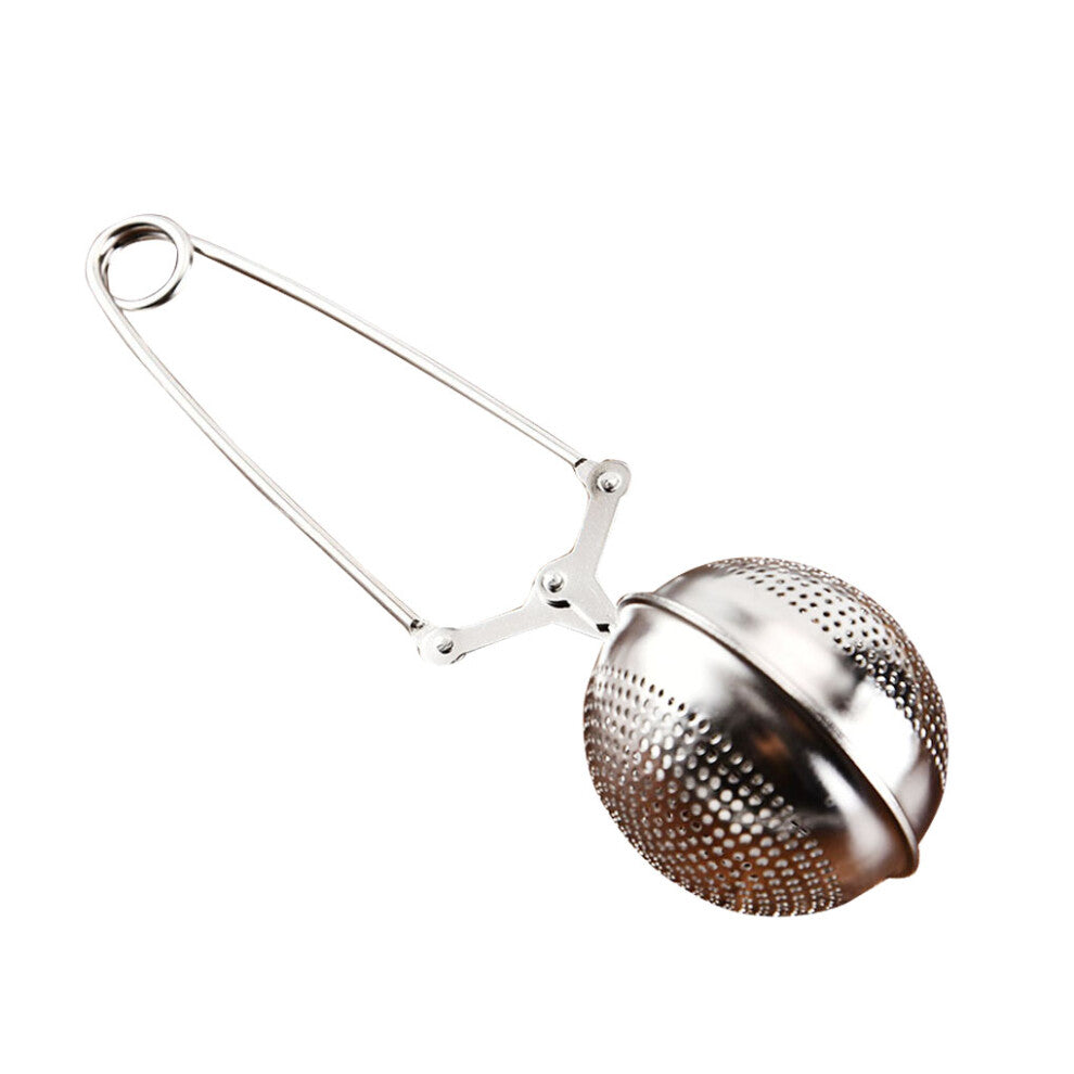 Long Handle Tea Infuser Seasoning Herb Coffee Ball Clamp Filter