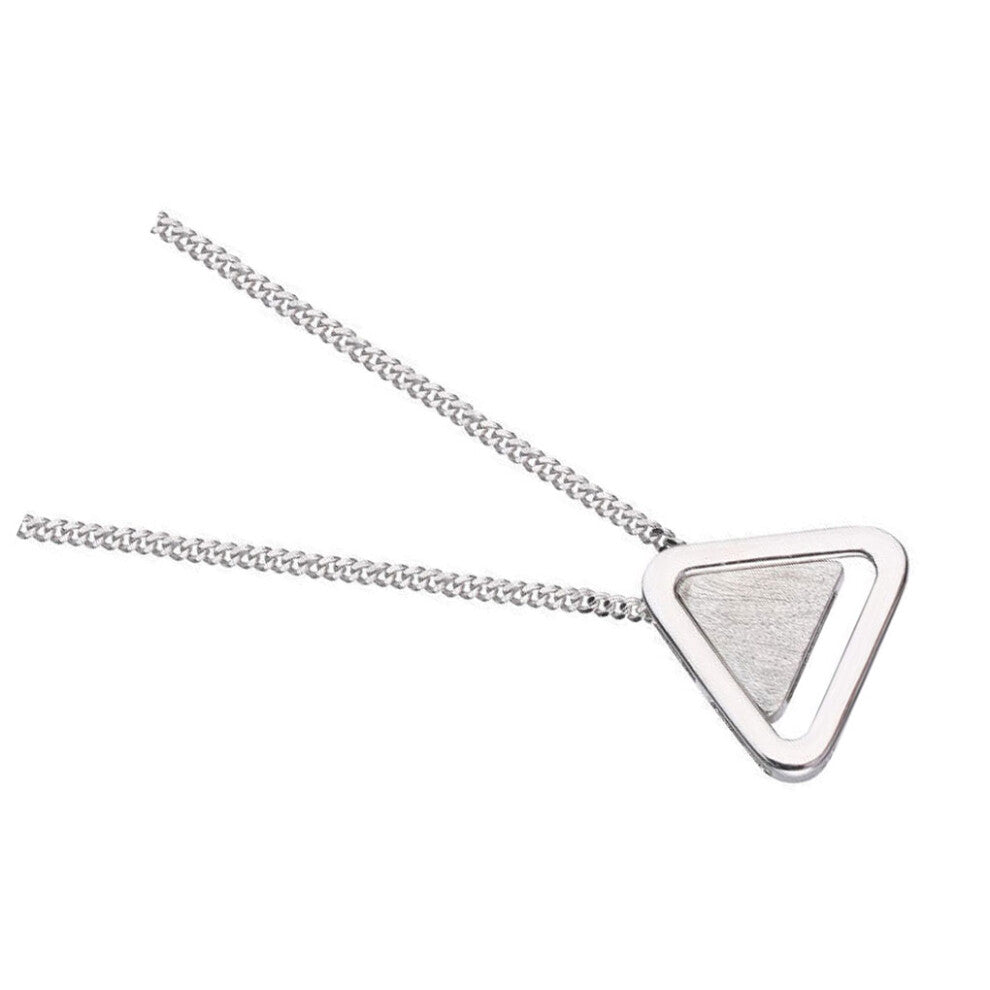 Collarbone Necklace Girls Portable Triangular Pendant Jewellery