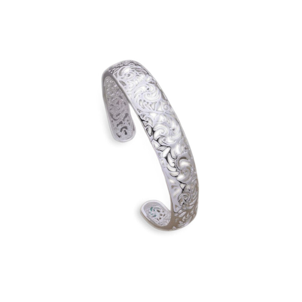 Female Bangle Silver Plated Opening Bracelet Jewellery Bracelets Daily