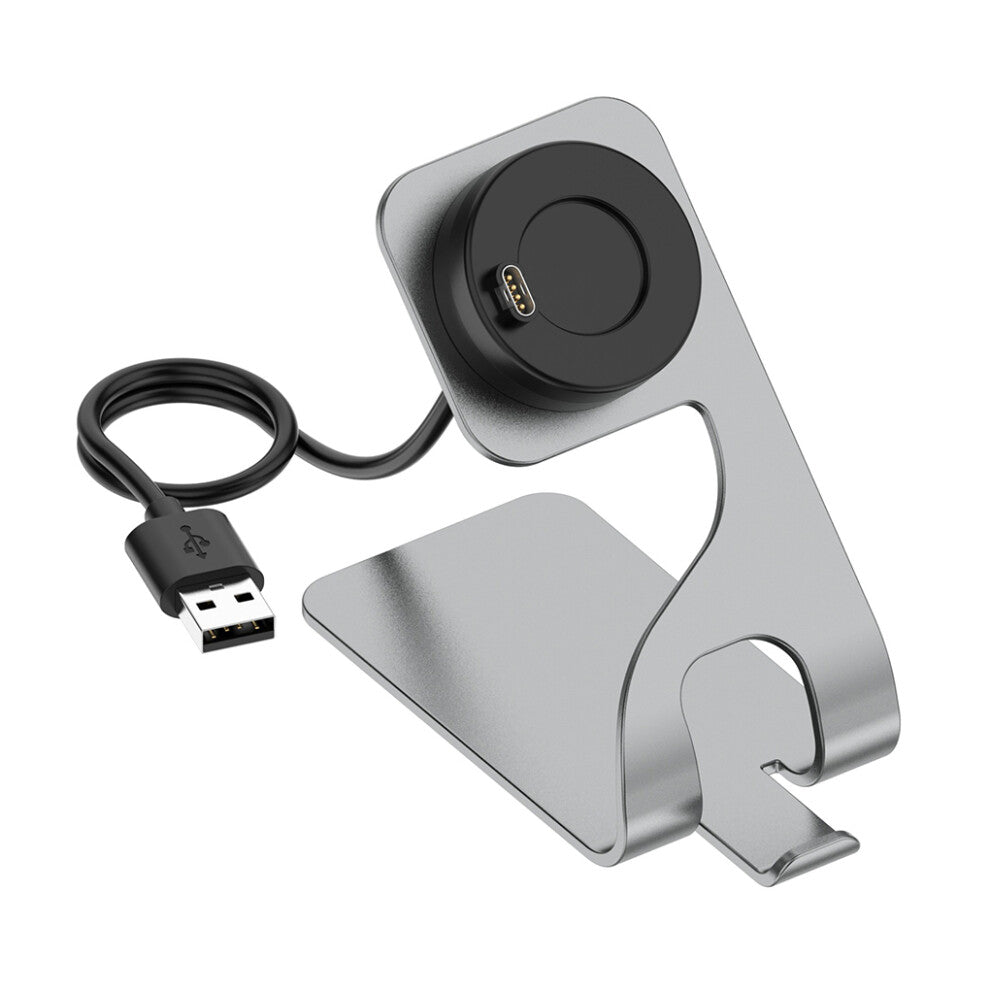 (Gray) Charger Smartwatch Charging Dock Bracket Station Charge Adaptor