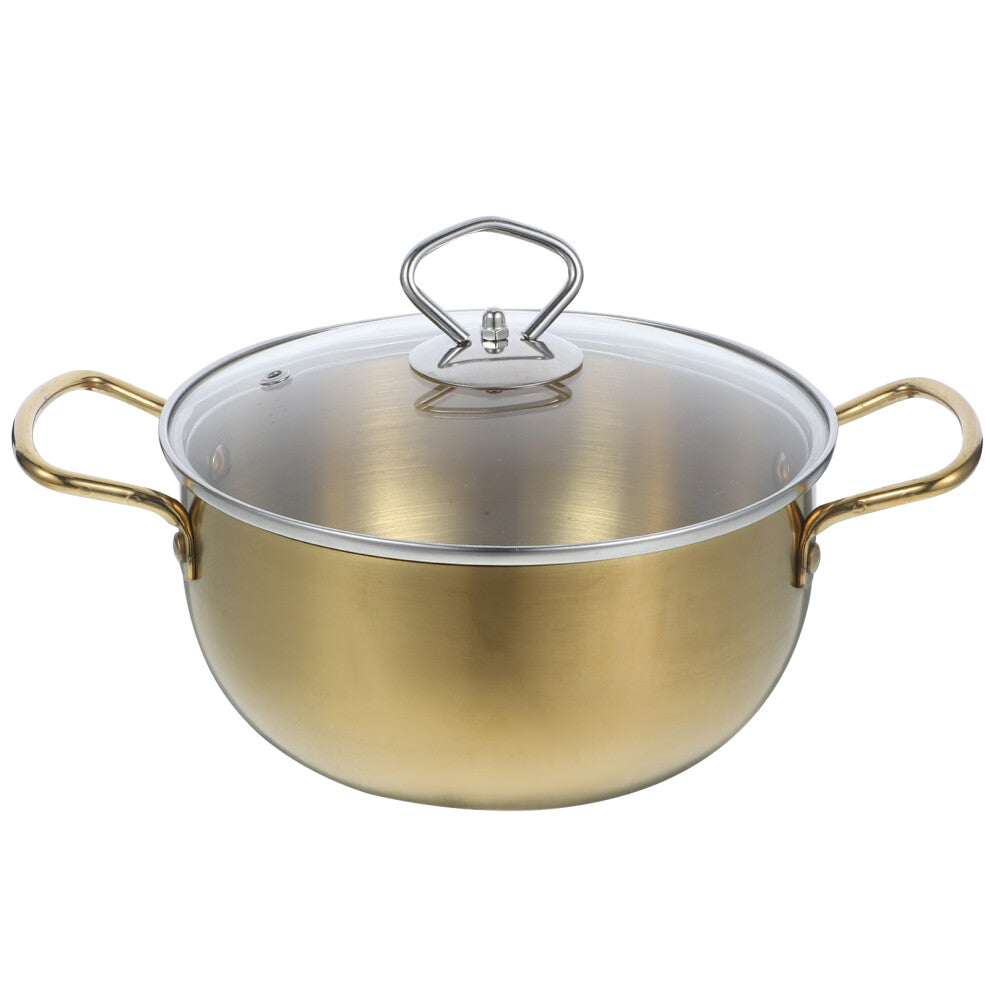 1set Stainless Ramen Pot Kitchen Stockpot Noodle Cooker