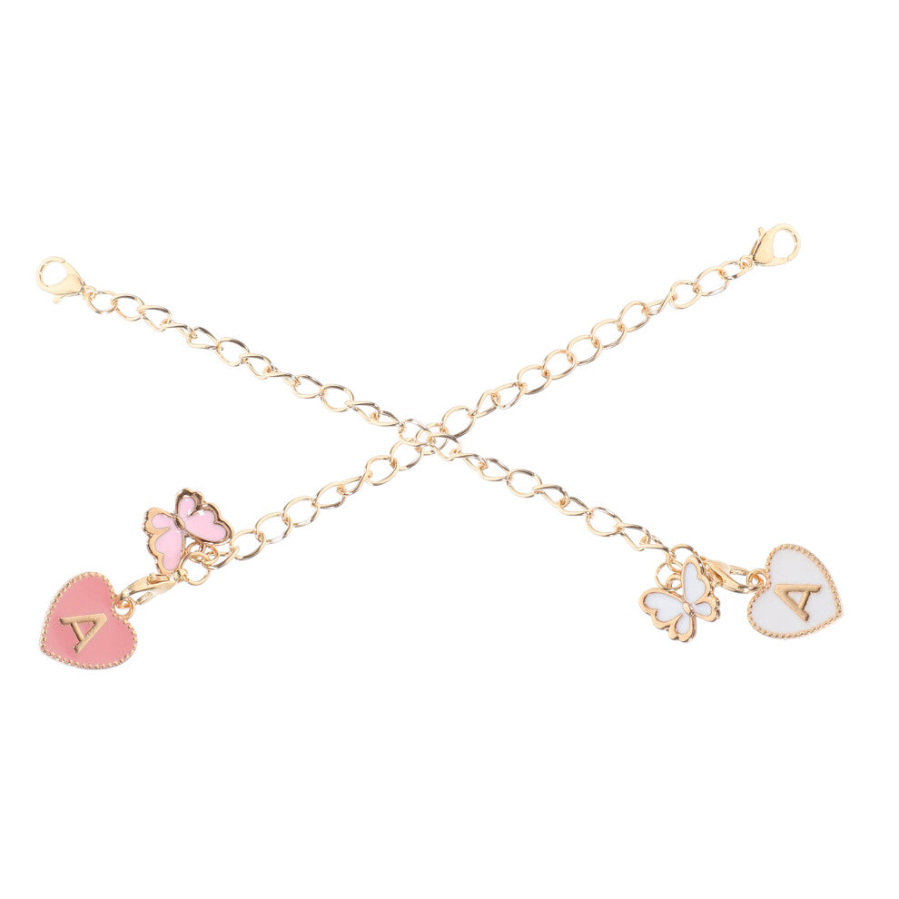 6pcs Letter Charms Chain for Water Bottle Hanging Decor