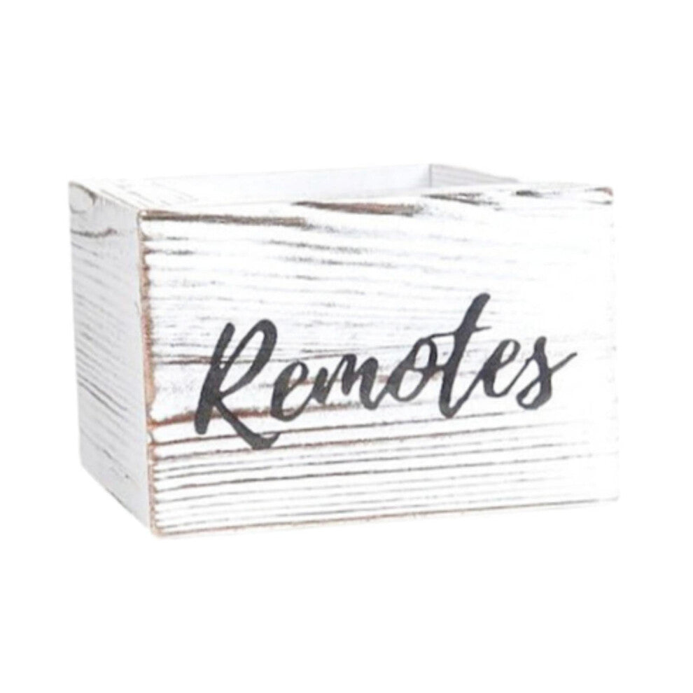 Wooden Desktop Storage Box Jewelry Box, White Multipurpose Square Organizer for Bedroom or Home Office, Wood Material