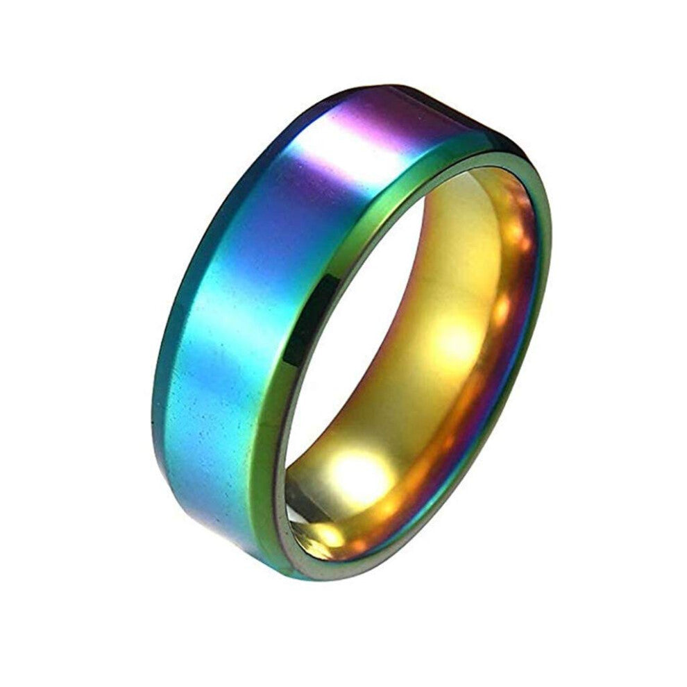 Glossy Ring for Teens - Multicolor Party Rings Size 11 - Stylish Cool Accessories for Teenagers