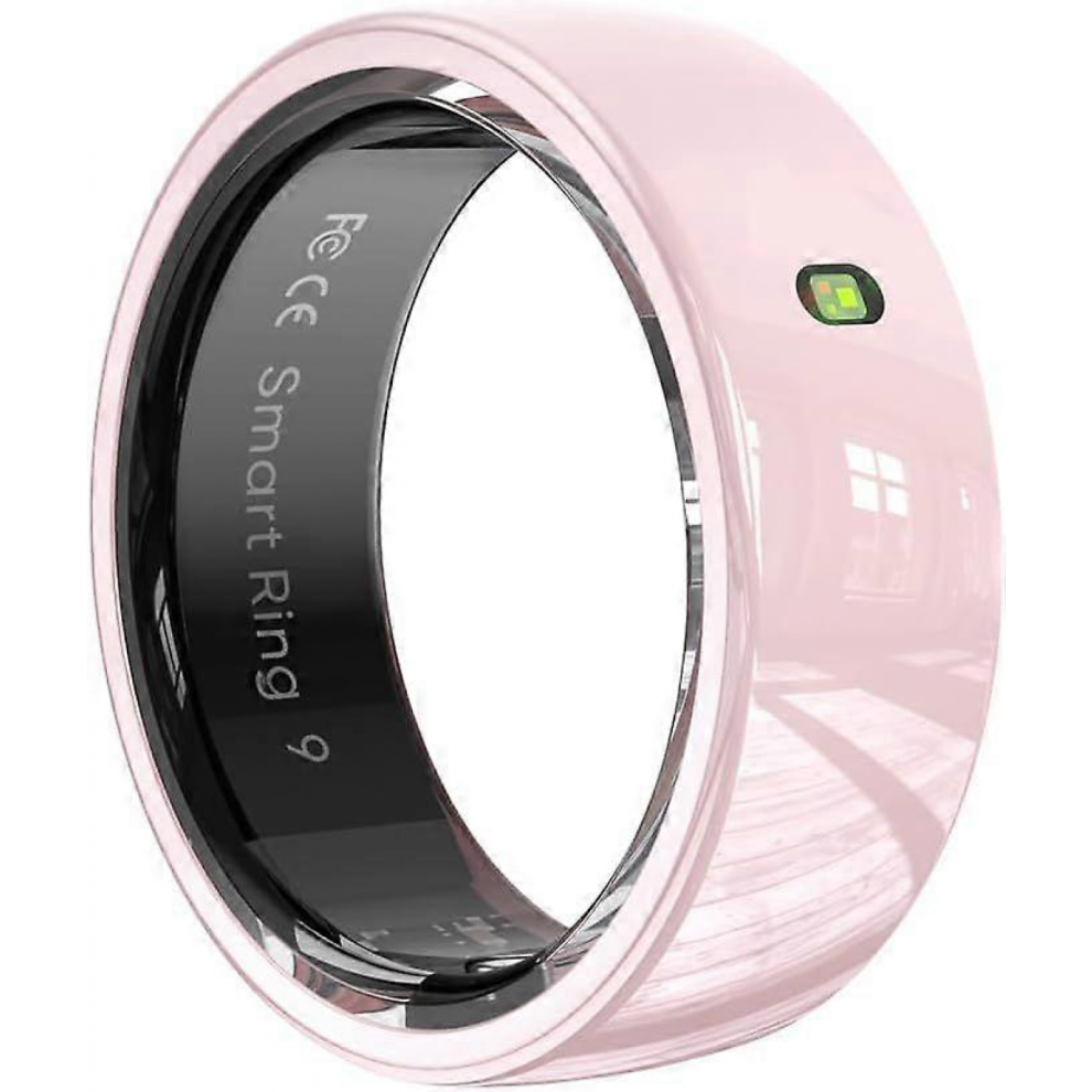 2025 Latest Model Smart Ring Health Fitness Tracker for Women, Pink Ceramic (#10) #10