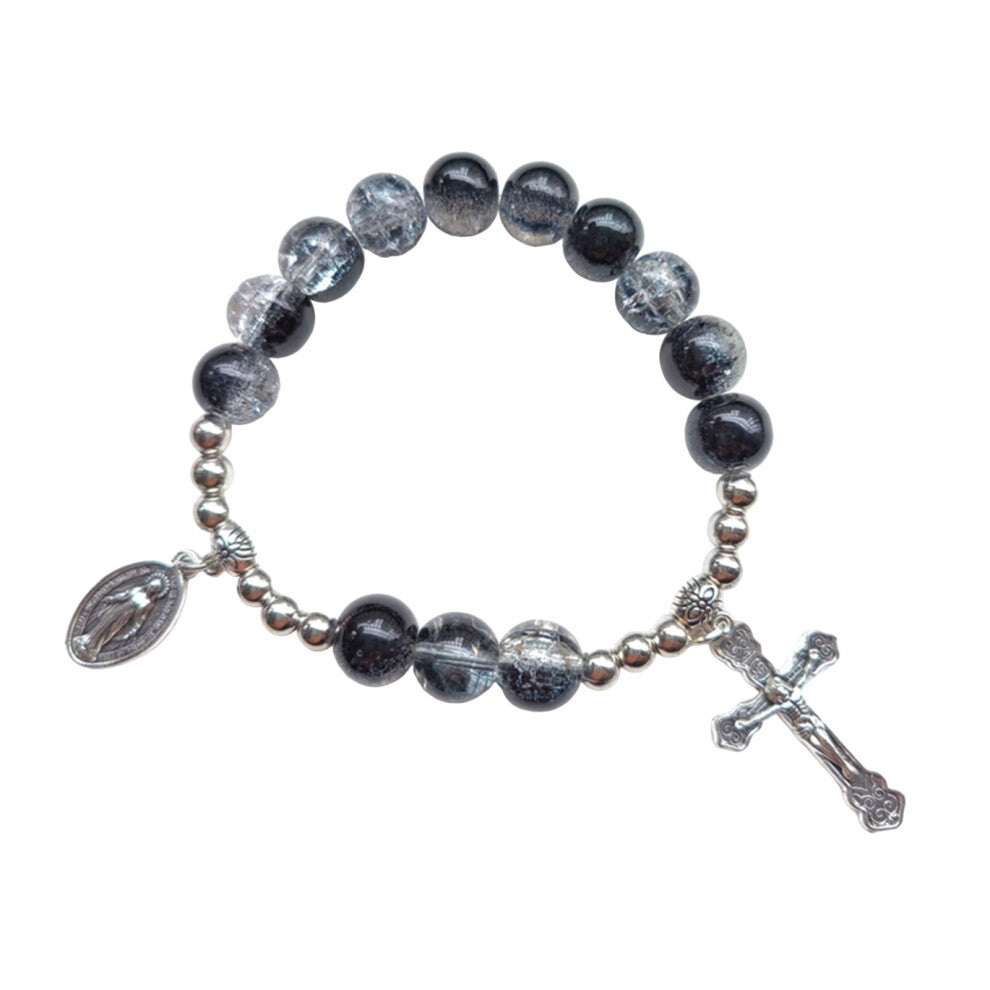 Sparkling Crystal Cross Bracelets with Faith Pendants-9 styles