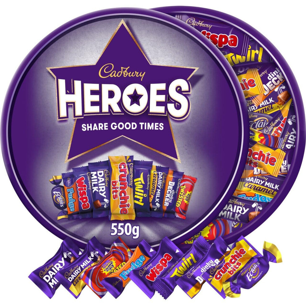 Cadbury Heroes Chocolates Tub - 550g (Pack of 1)
