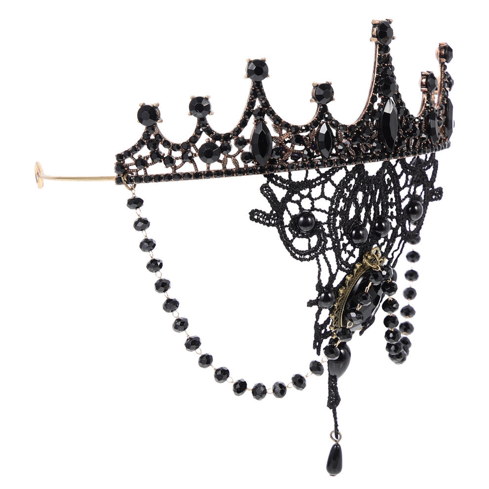 Set Of 2 Bridal Hair Accessories Wedding Headdress Rhinestone Tiara