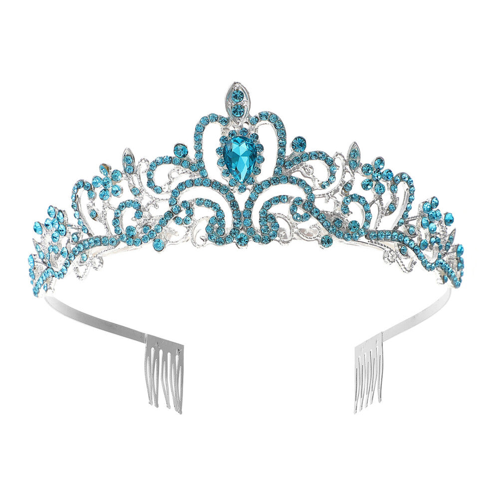 3 Pcs Rhinestone Headpiece Wedding Crowns Bride Charming Tiara Girl