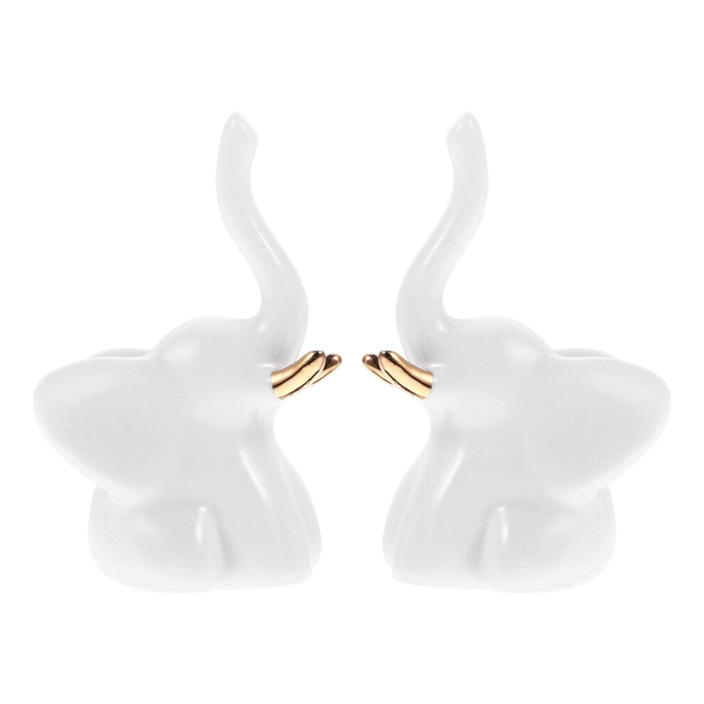 2 Sets Organiser Jewellery Organizer Stand Holders Elephant