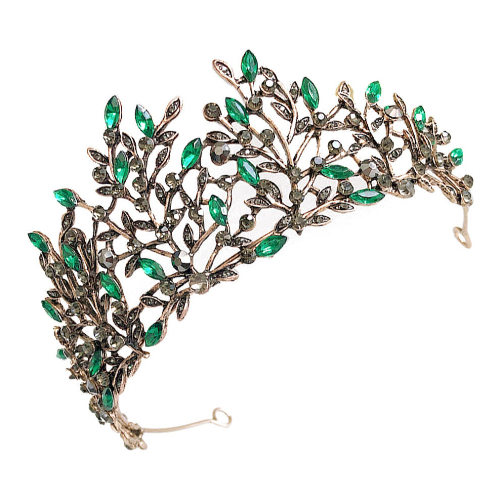 Retro Leaf Hair Accessories Bridesmaid Wedding Tiara Head Jewelry