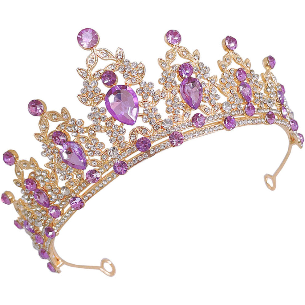 Baroque Crown Tiara Miss Bride Birthday Hair Accessories Bridal Band
