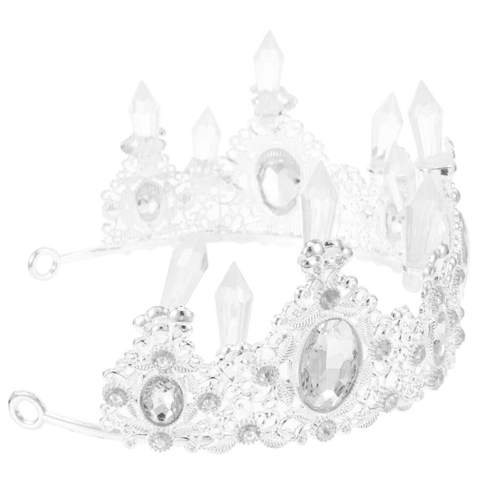 Mlins Bridal Shower Crystal Tiara Crown Dress Accessories