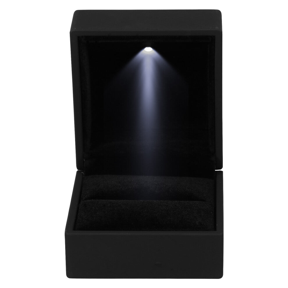 3 Pcs Jewellery Box With Light Ring Display Case Engagement Boxes
