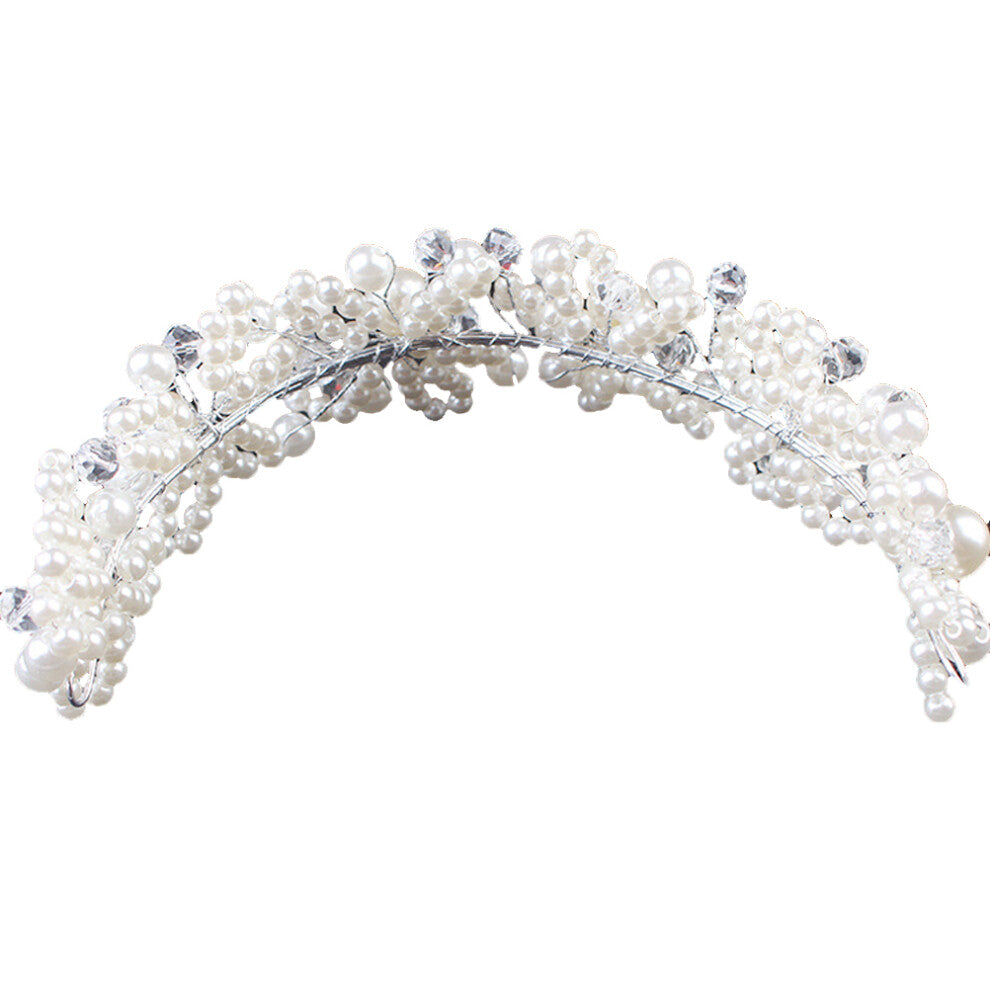 3pcs White Accessories Bride Crown
