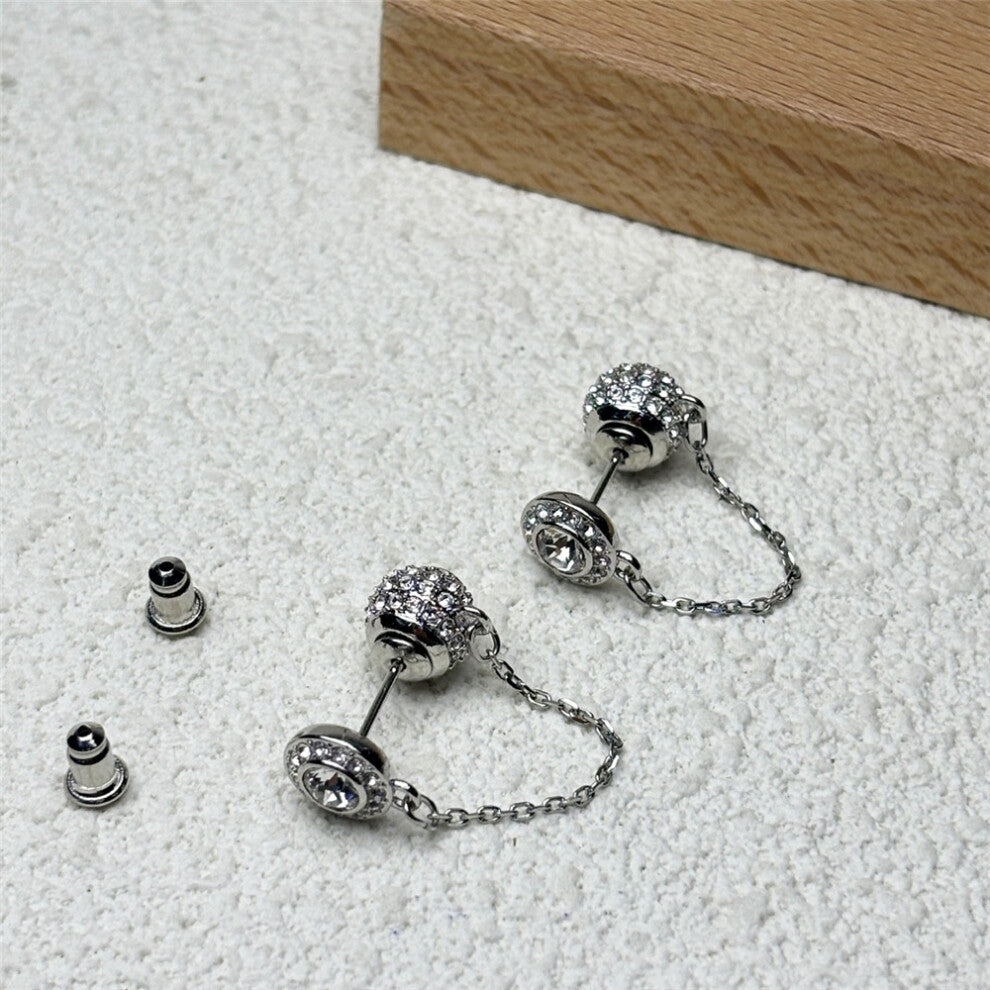 (Earring) Original 2025 Charms Teardrop Earrings Round Earrings Fine Jewelry for Women Tassel Earrings Romantic Gift