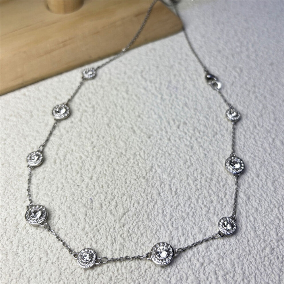 (Necklace2) Original 2025 Charms Teardrop Earrings Round Earrings Fine Jewelry for Women Tassel Earrings Romantic Gift