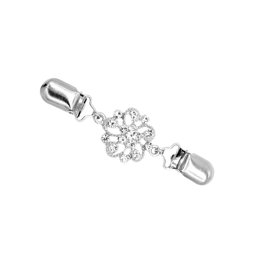 Cardigan Clasps Women Shawl Collar Clips Rhinestone Sweater Scarf Pin