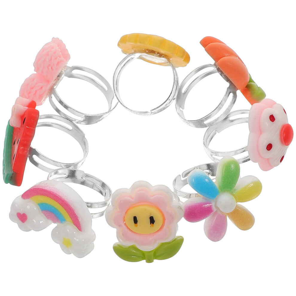 4 Boxes Kids Jewellery Sets For Girls Toddler Rings