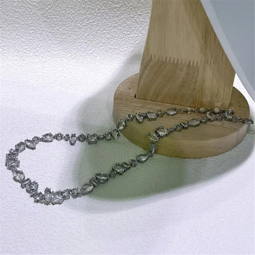 (Necklace2) Original Luxury Candy White Crystal Necklace for Women Trendy Fine Jewelry Sets Charms Candy Earrings Bracelet Party Accessories