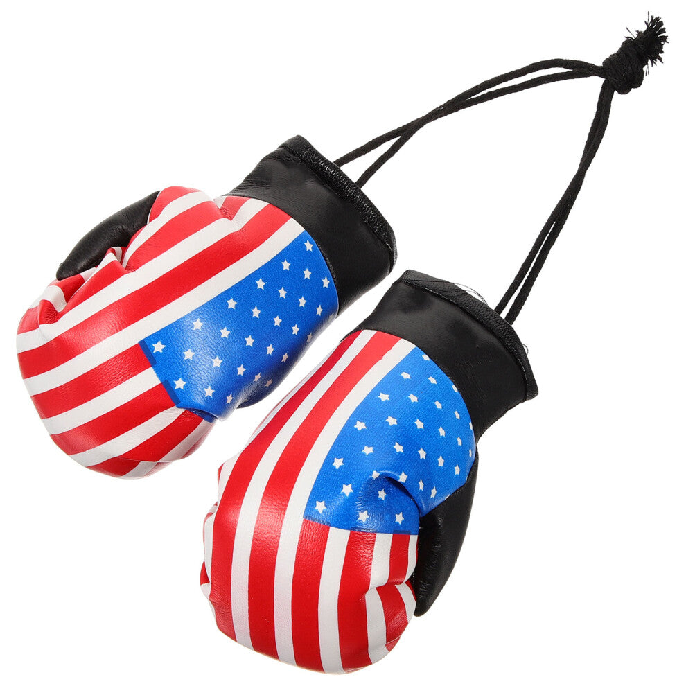 3 Pairs Mini Boxing Gloves Punching Pendant Decor