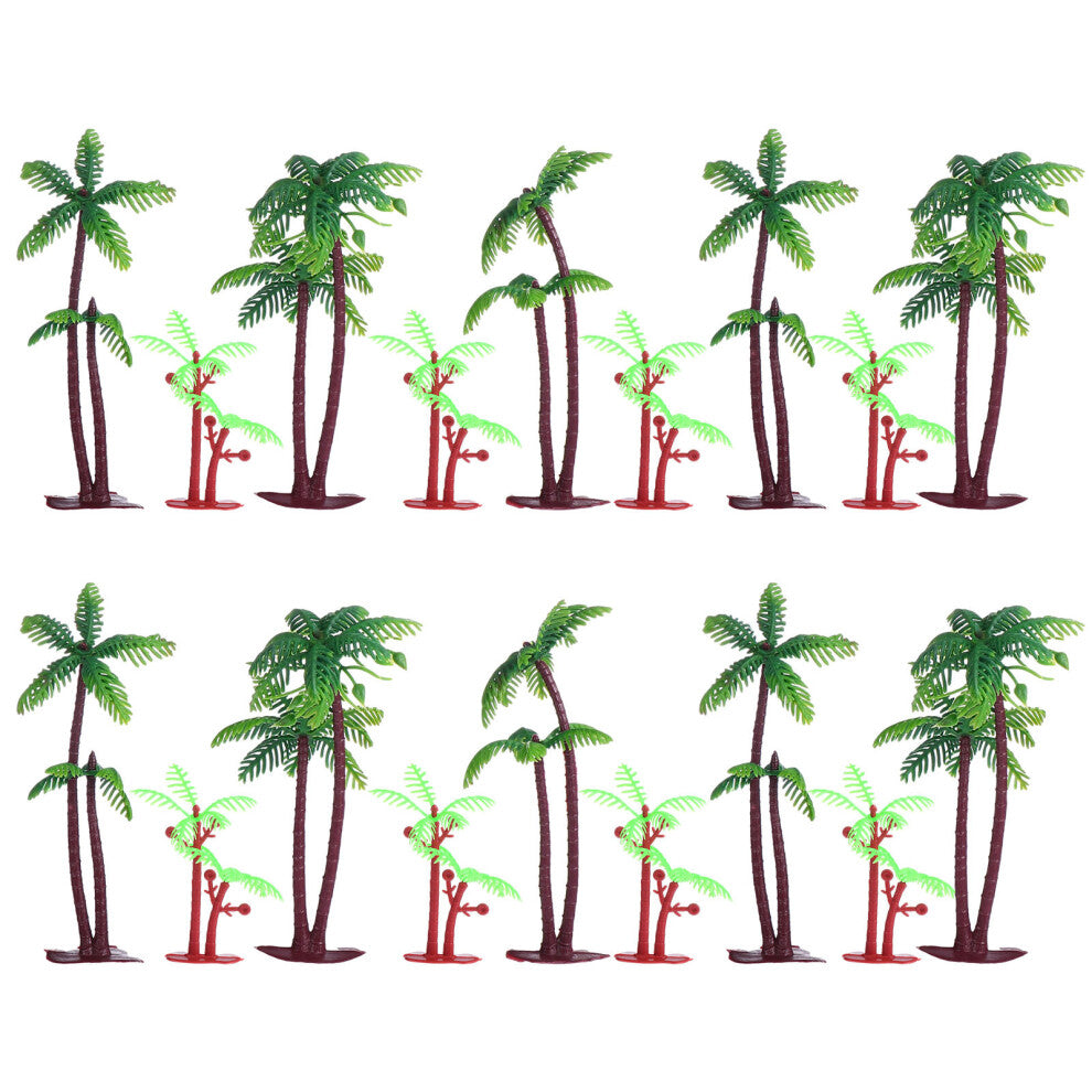 3 Sets Cake Decoration Birthday Accessories Simulated Coconut Trees