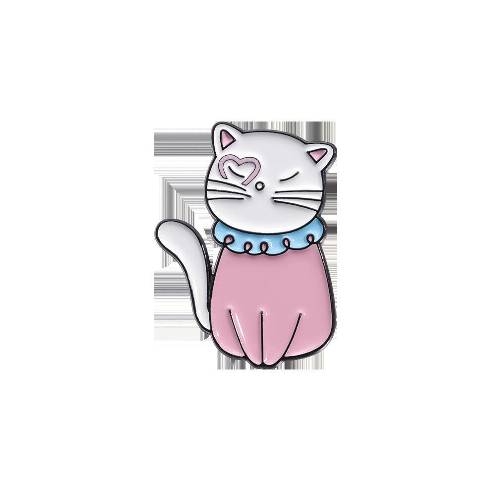 (QHXZ406) Shaped Cat Charming Brooch Enamel Pin Featuring Taylor Swift Inspired Design Fashion Lovers For