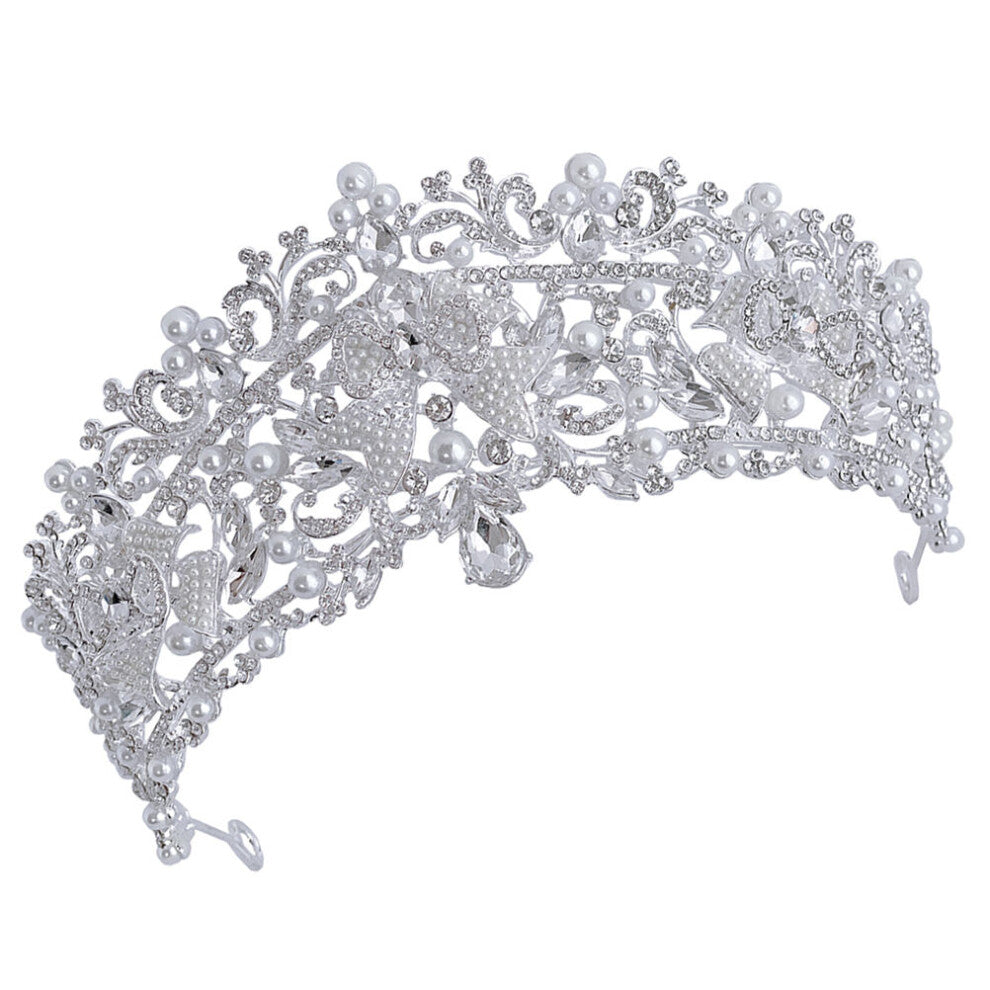 Raindrops Bridal Hair Accessories Tiara Silver 1set