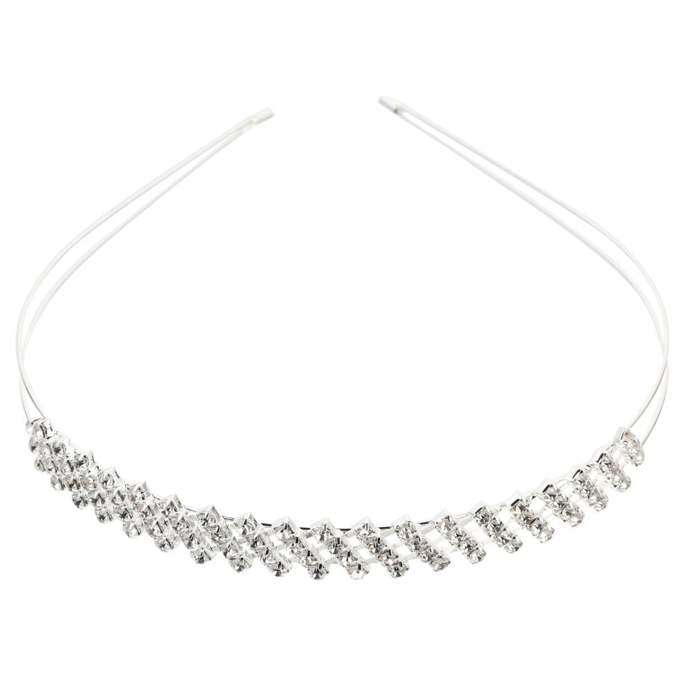 2 Count Rhinestone Hairpin Miss Women'S Accessories Shiny Headpiece