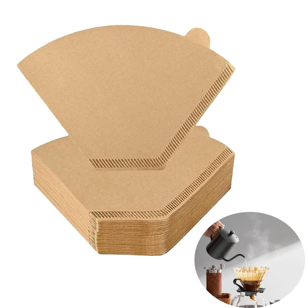 200pcs Unbleached Disposable Coffee Filters - Cone Paper for Drip Coffee Maker, 2-6 Cup Size, Compatible with Pour Over