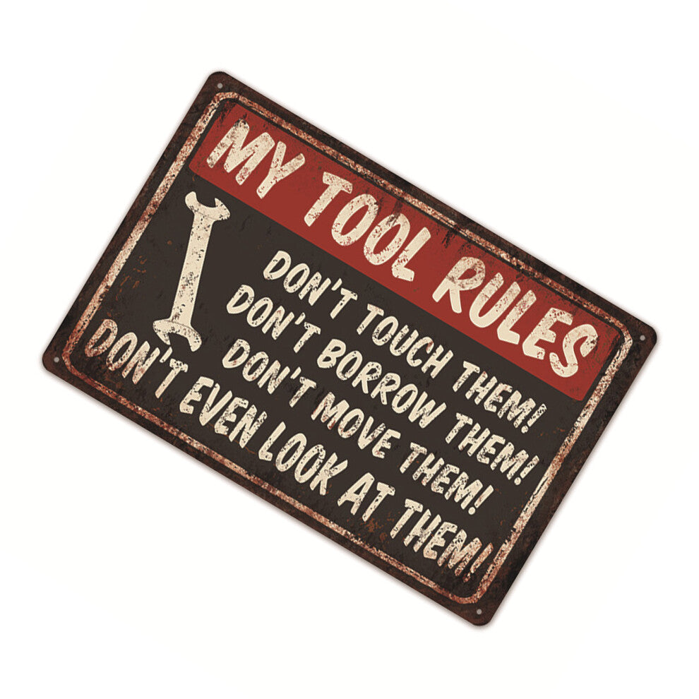 Retro Iron Tin Sign 30x20cm Wall Decor for Home & Bar (11142(22))