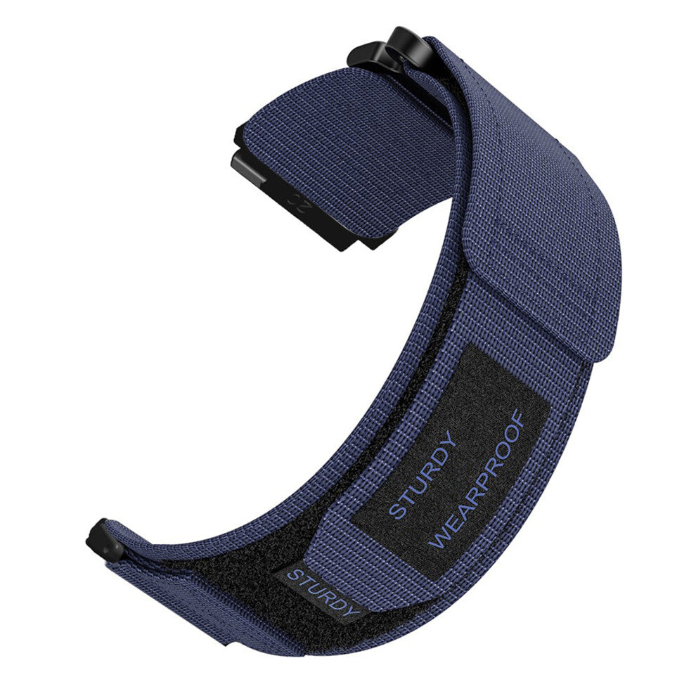 Multipurpose Nylon Canvas Straps for Smartwatch-20mm Blue