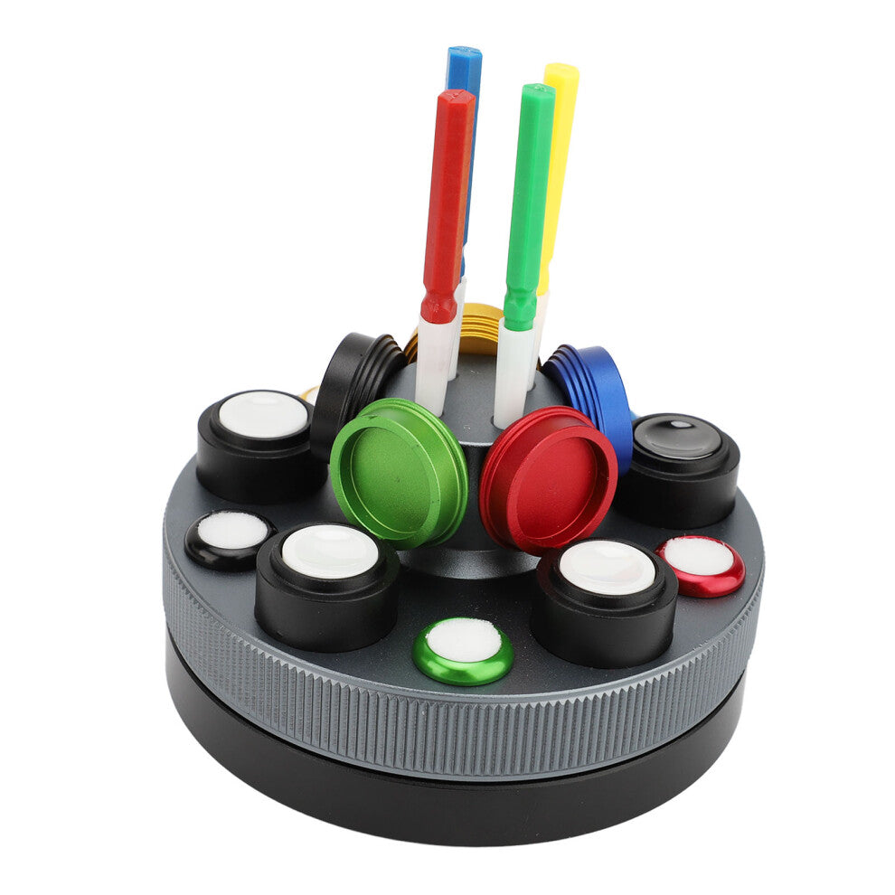 5 Watch Oil Cup Set with 4 Oil Pens Metal Turntable Repair Kit