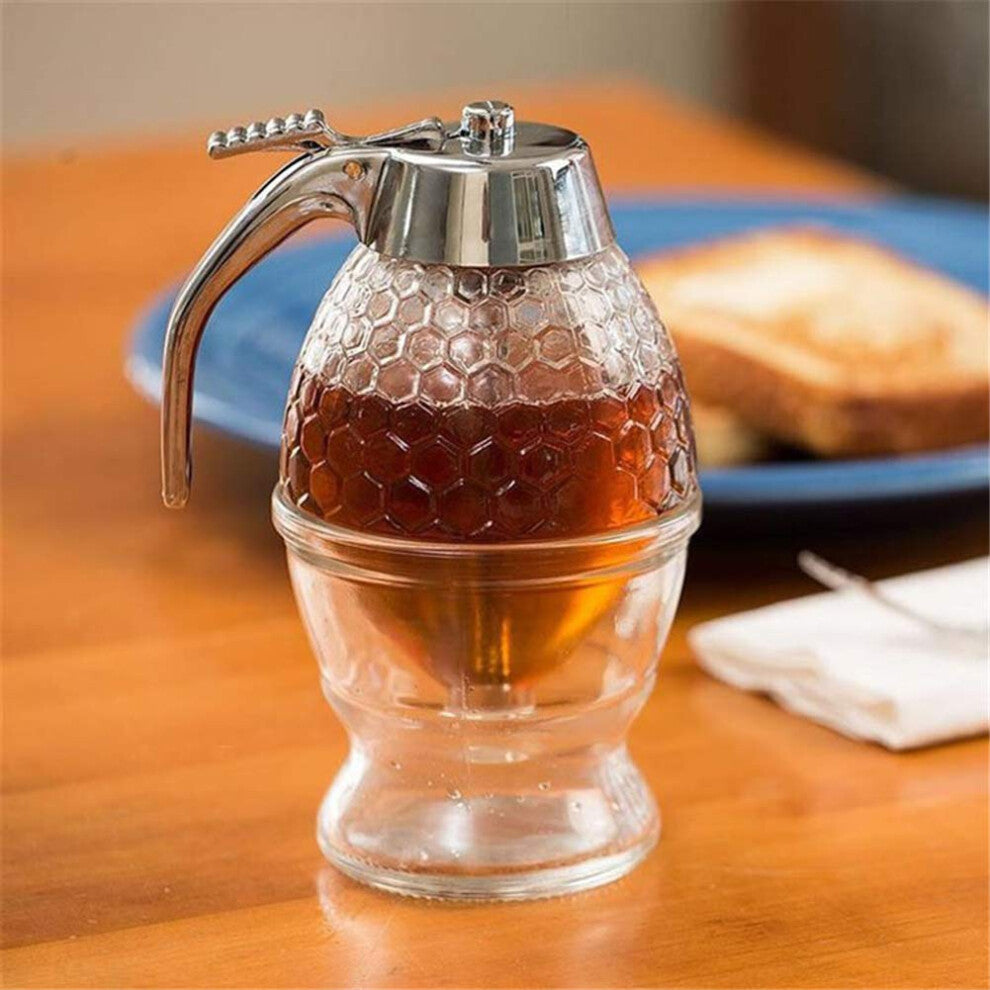 Honey Pot Drip Free Syrup Dispenser, Acrylic 200ml, No Spill, Easy Pour, Kitchen Accessory