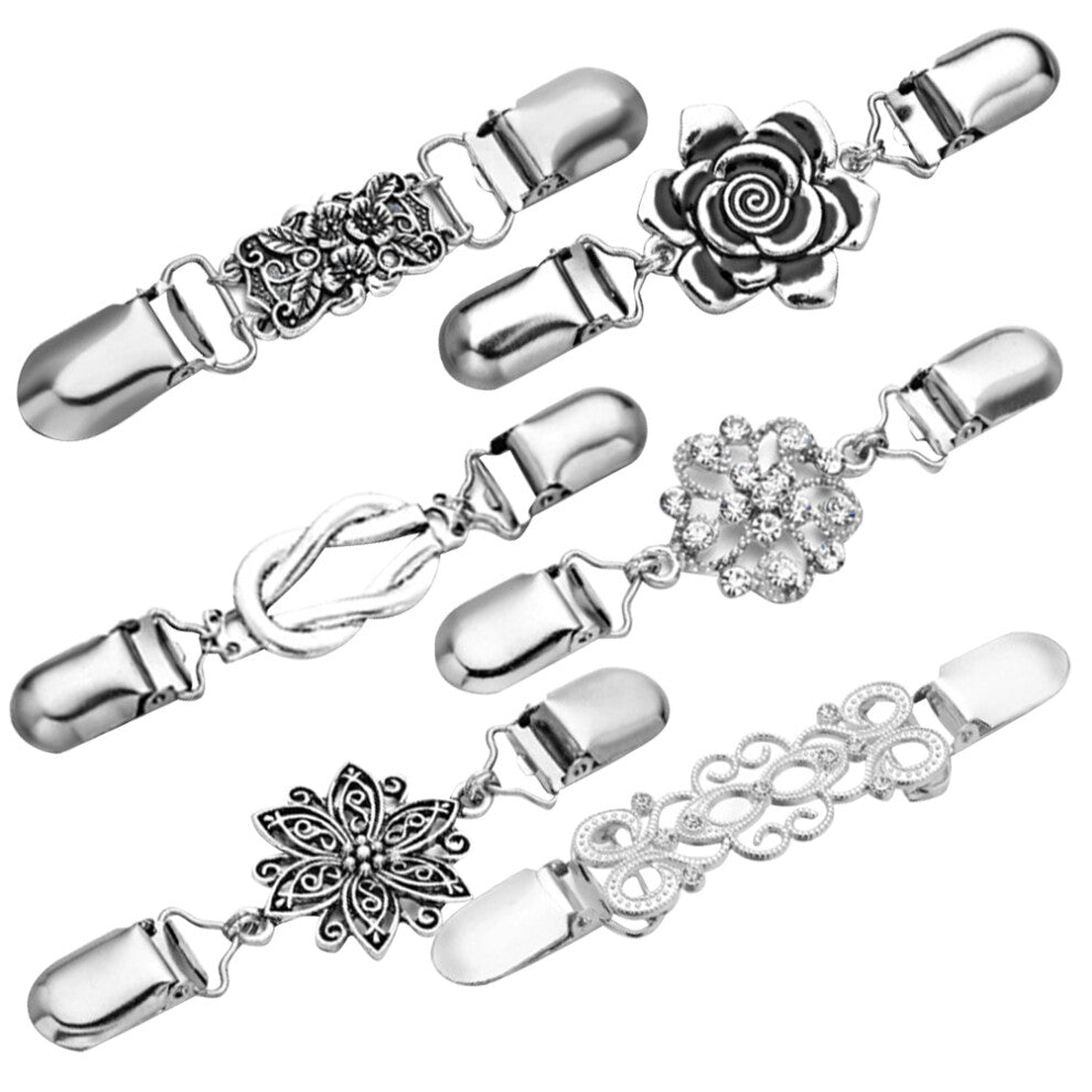 12 Pcs Brooch Pins for Shirts Collar Lapel Sweater Clip