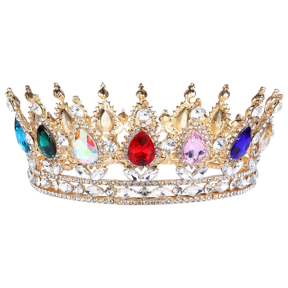 Glitter Rhinestones Wedding Crown Party Hair Accessory