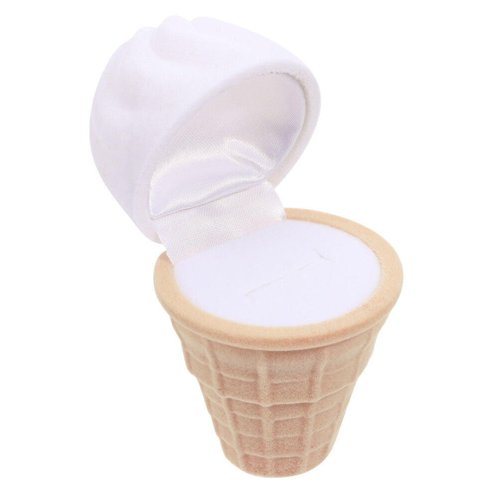 3 Pcs Simulate Ice Cream Ring Box Wedding Case