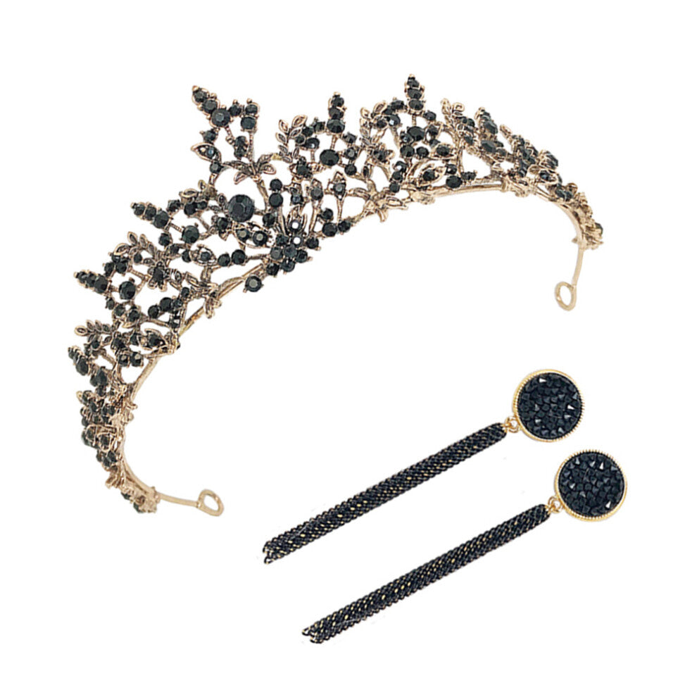 1 Set Baroque Vintage Headdresses Wedding Crown Bridal Hair Accessories
