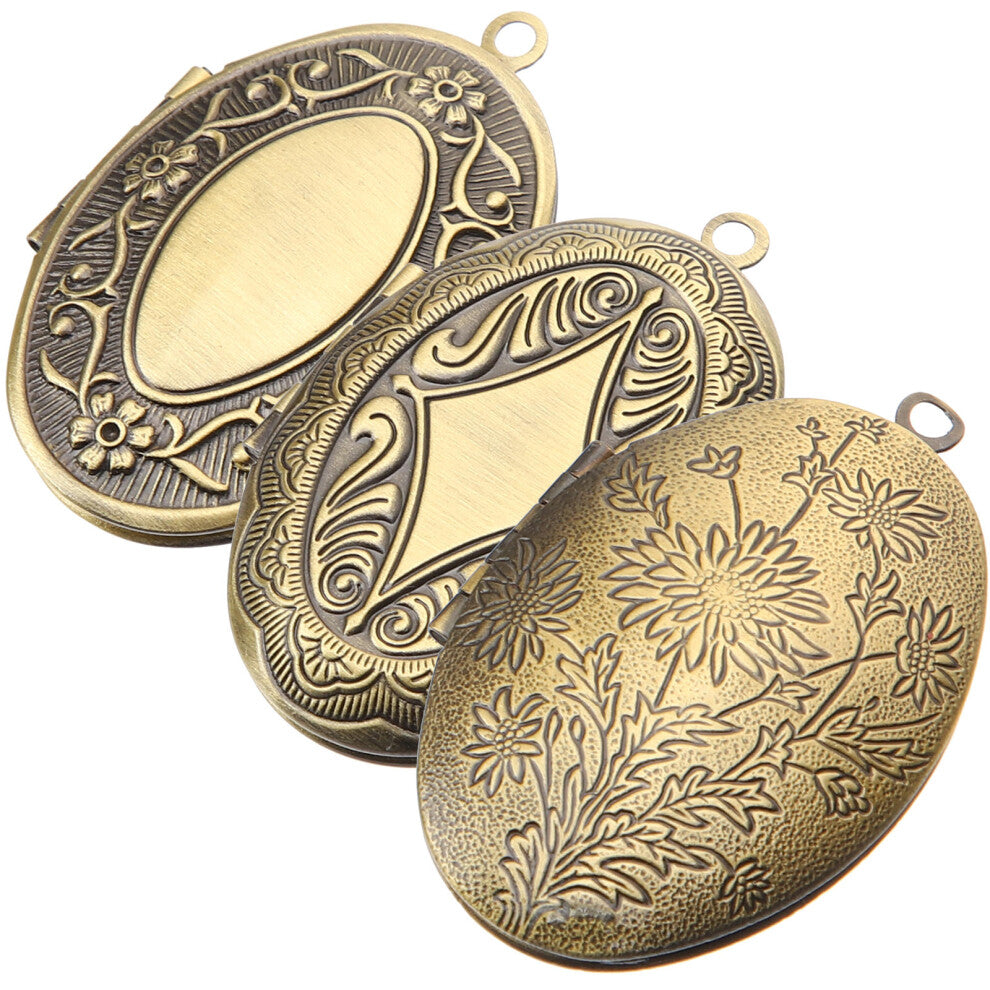 15 Pcs Photo Locket Pendant Memorial Picture Holder Charms