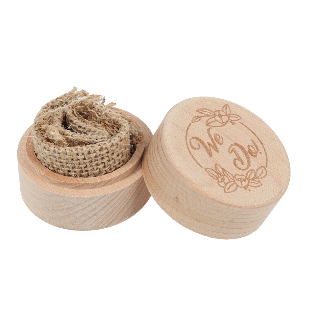 3pcs Vintage Wooden Ring Box Wedding Engagement Holder